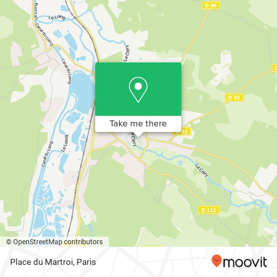 Mapa Place du Martroi