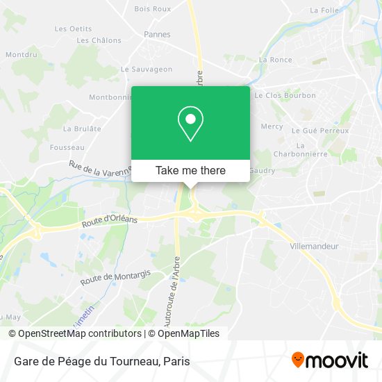 Gare de Péage du Tourneau map