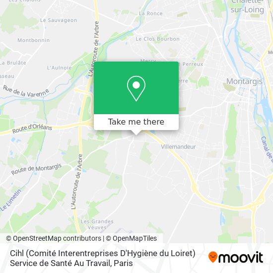 Cihl (Comité Interentreprises D'Hygiène du Loiret) Service de Santé Au Travail map