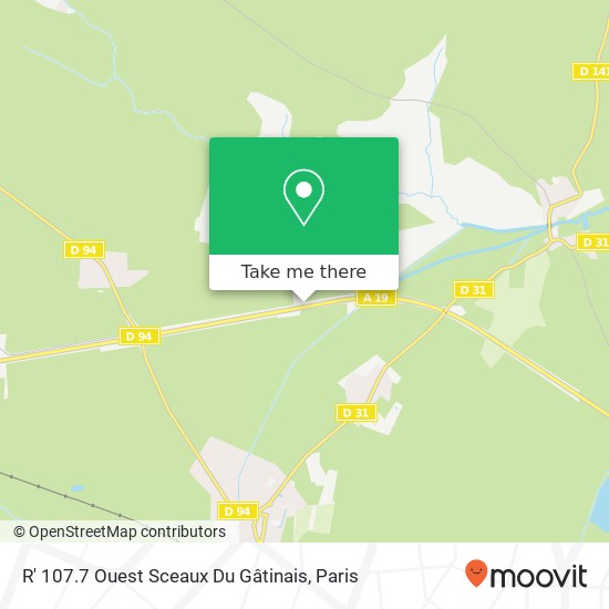 R' 107.7 Ouest Sceaux Du Gâtinais map