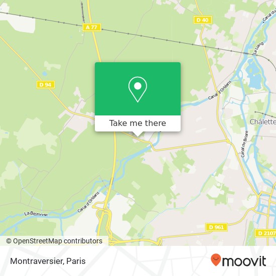 Mapa Montraversier