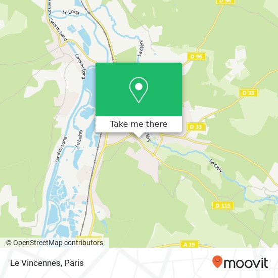 Mapa Le Vincennes
