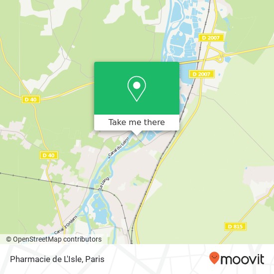 Mapa Pharmacie de L'Isle