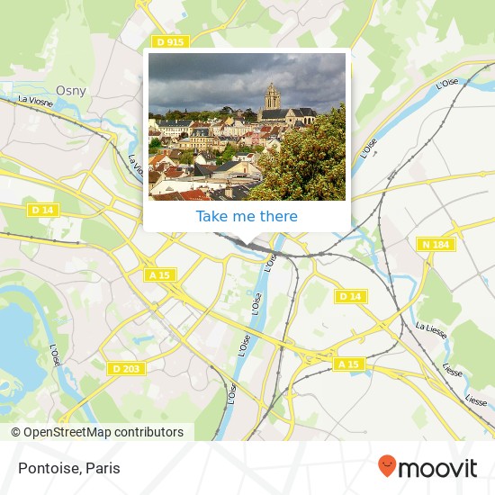 Mapa Pontoise