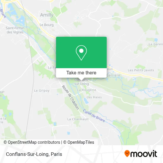 Conflans-Sur-Loing map