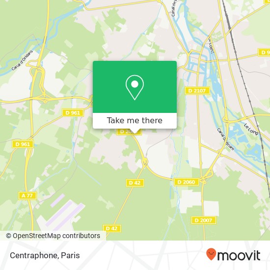 Centraphone map