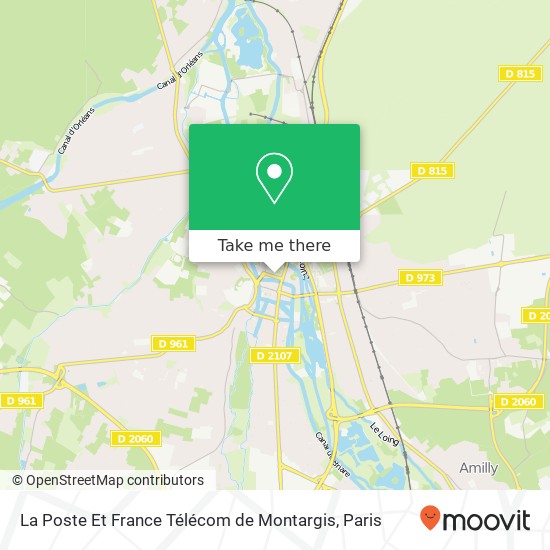 La Poste Et France Télécom de Montargis map
