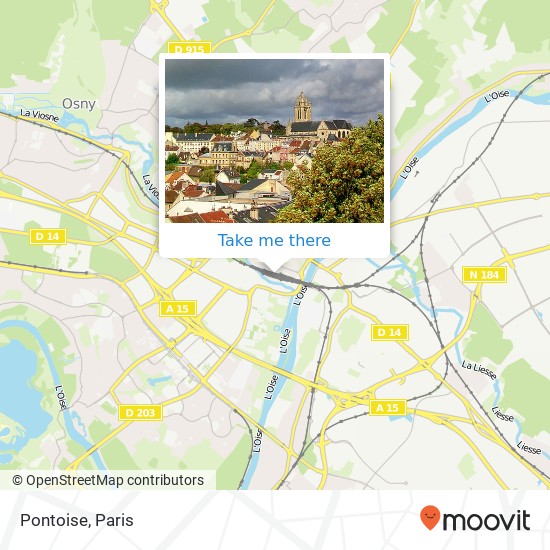 Mapa Pontoise