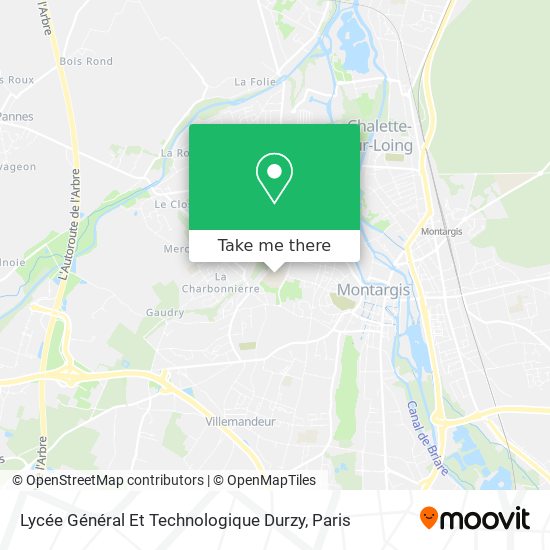 Lycée Général Et Technologique Durzy map