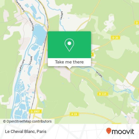 Le Cheval Blanc map