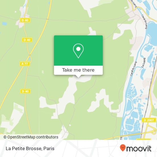 Mapa La Petite Brosse