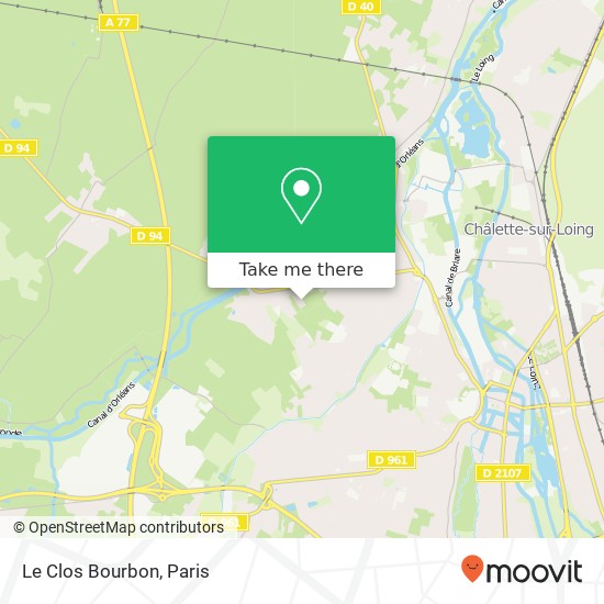 Le Clos Bourbon map