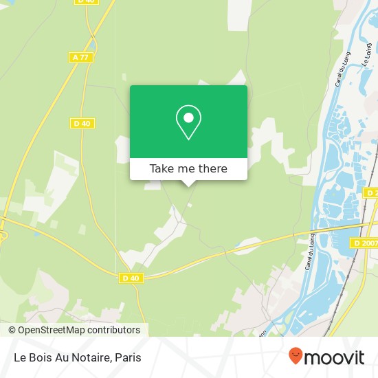 Mapa Le Bois Au Notaire
