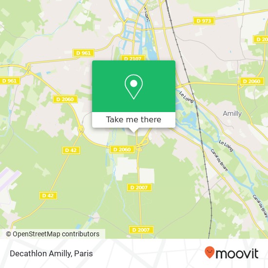 Decathlon Amilly map