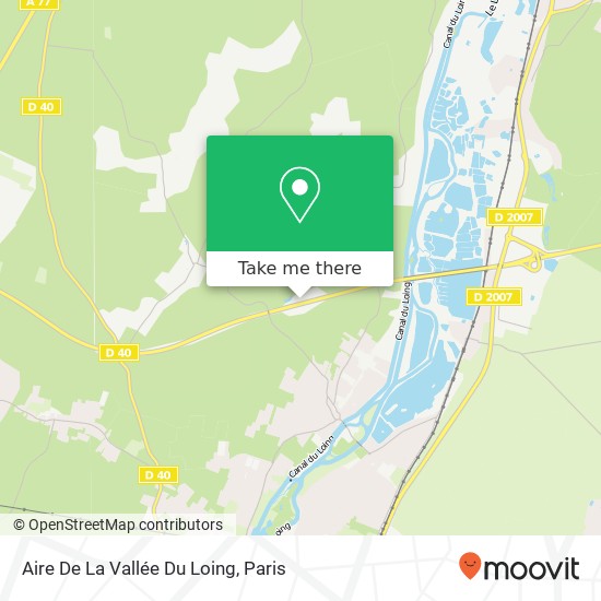 Aire De La Vallée Du Loing map