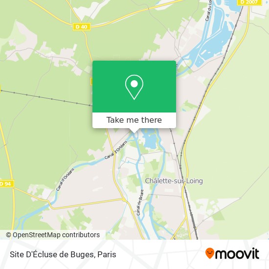 Site D'Écluse de Buges map
