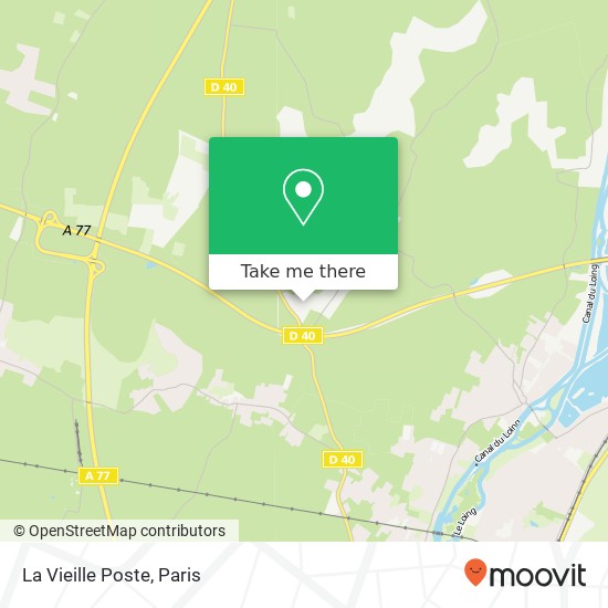 La Vieille Poste map