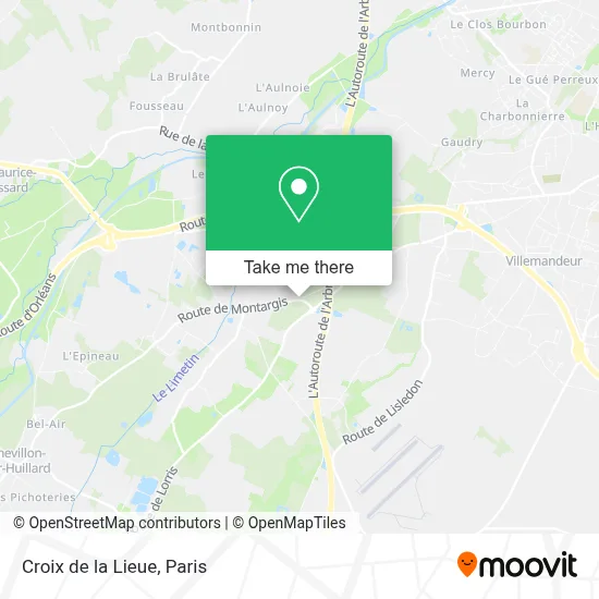 Croix de la Lieue map