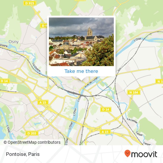 Mapa Pontoise