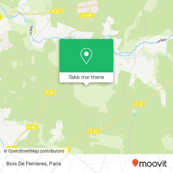 Mapa Bois De Ferrieres