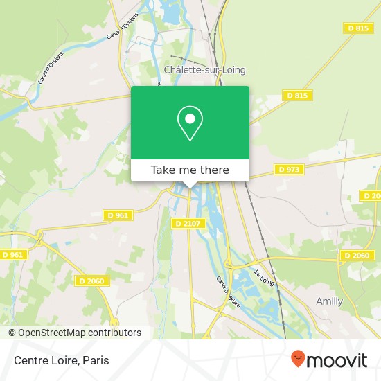 Centre Loire map