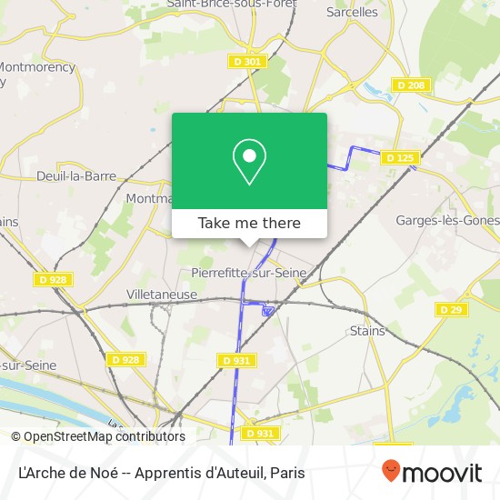 Mapa L'Arche de Noé -- Apprentis d'Auteuil