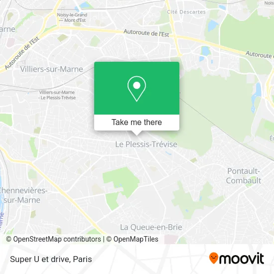 Super U et drive map