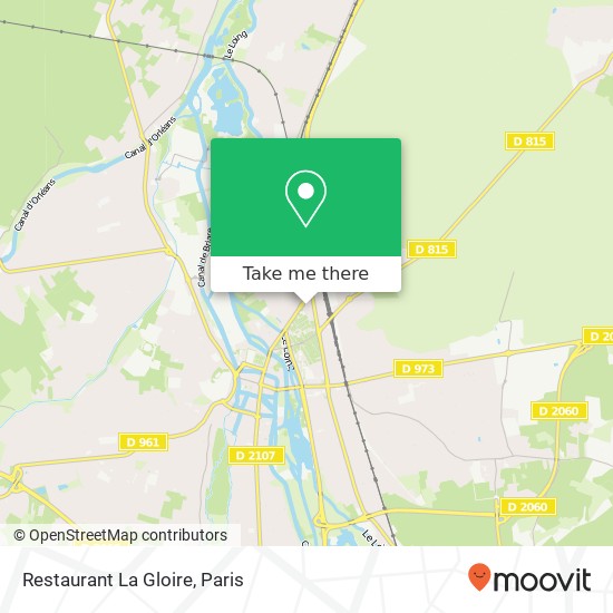 Restaurant La Gloire map