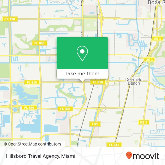 Hillsboro Travel Agency map