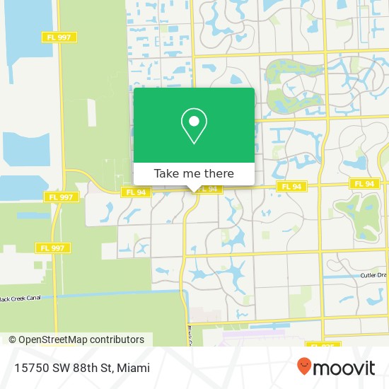 15750 SW 88th St map