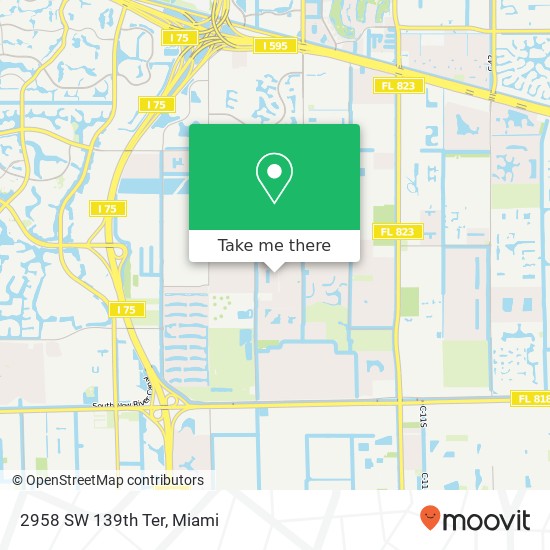 2958 SW 139th Ter map