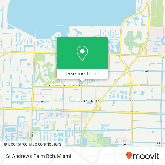 St Andrews Palm Bch map