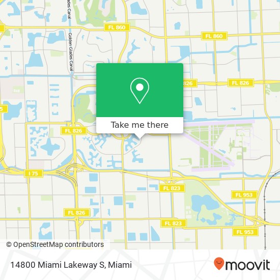 14800 Miami Lakeway S map