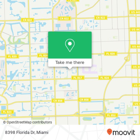 Mapa de 8398 Florida Dr