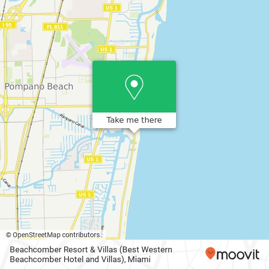 Mapa de Beachcomber Resort & Villas (Best Western Beachcomber Hotel and Villas)