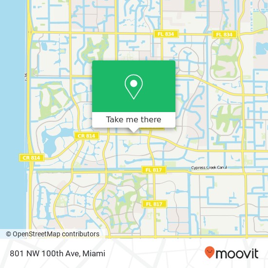 Mapa de 801 NW 100th Ave