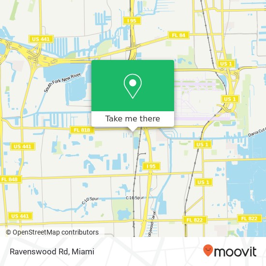 Ravenswood Rd map