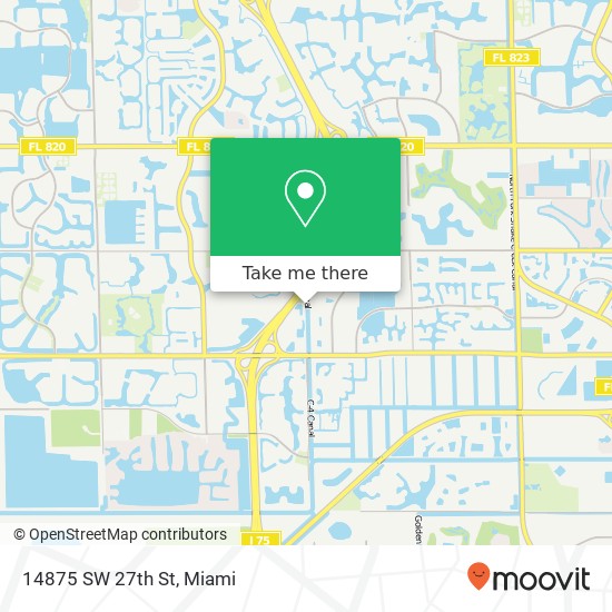 14875 SW 27th St map
