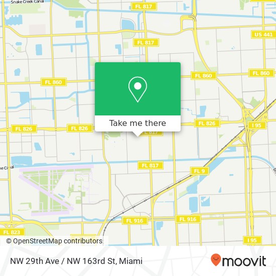 NW 29th Ave / NW 163rd St map
