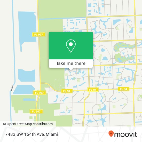 Mapa de 7483 SW 164th Ave