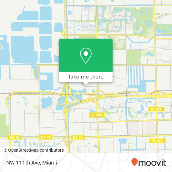 NW 111th Ave map