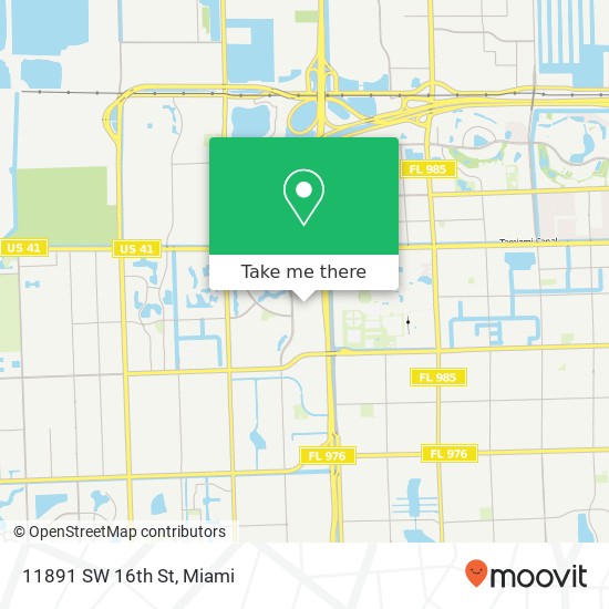 11891 SW 16th St map