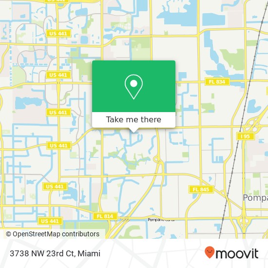 3738 NW 23rd Ct map