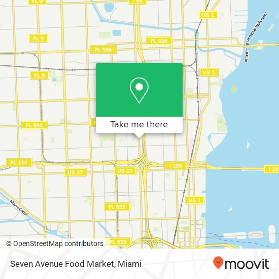 Mapa de Seven Avenue Food Market