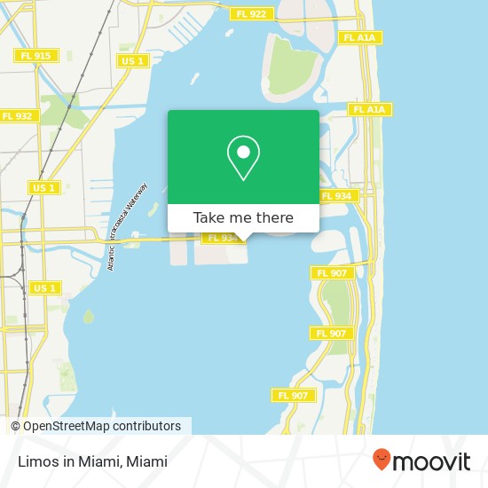 Limos in Miami map