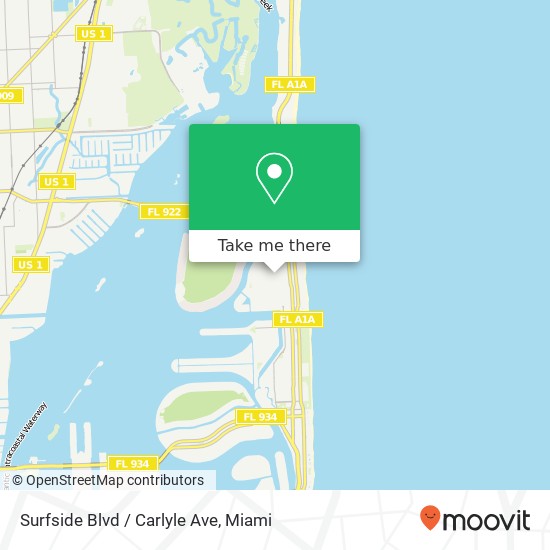 Surfside Blvd / Carlyle Ave map