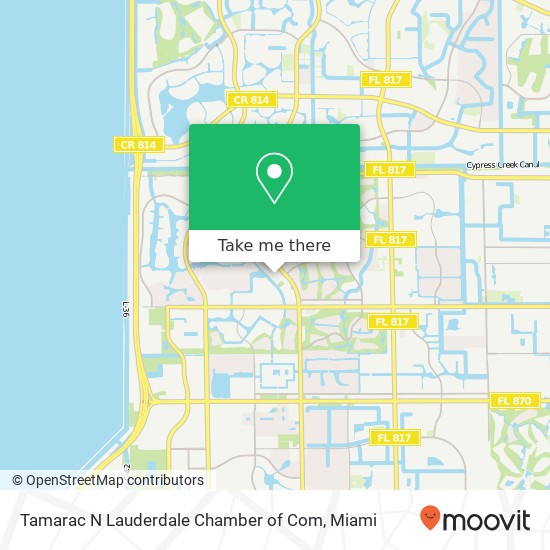 Tamarac N Lauderdale Chamber of Com map