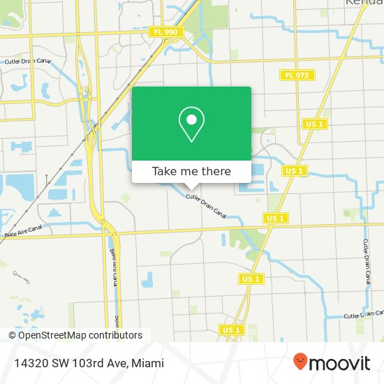 14320 SW 103rd Ave map