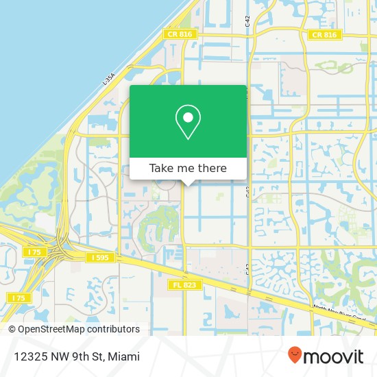 12325 NW 9th St map