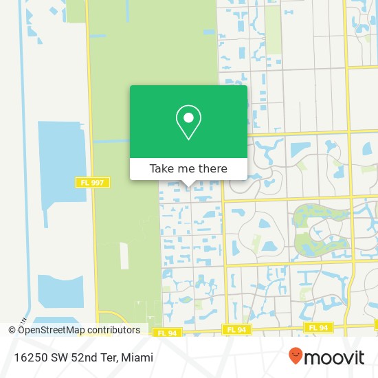 16250 SW 52nd Ter map